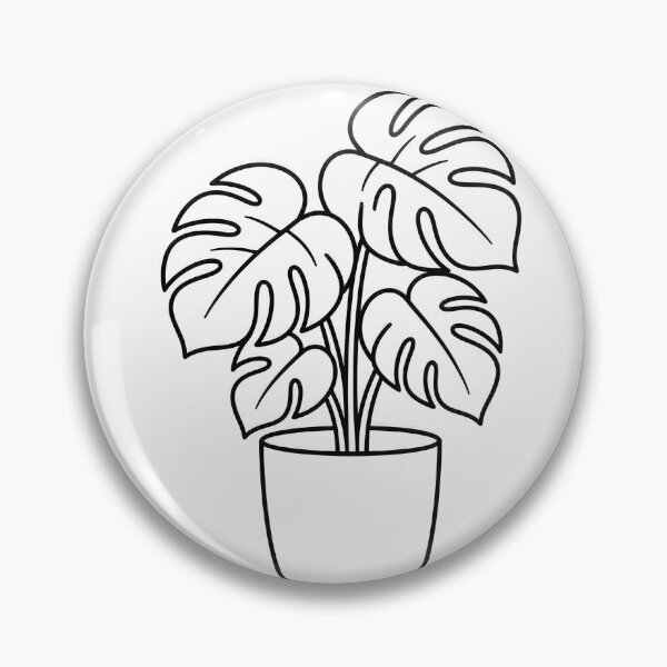 Item preview, Minimalist Monstera Plant - Line Art Design designed and sold by SimpleLinesCo.