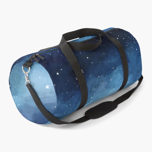 Item preview, Starry Night Sky Pattern Indigo Blue Watercolor Clouds designed and sold by Nine Lives Studio.