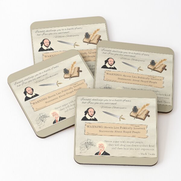 Item preview, Shakespeare and Twain on Stupid People designed and sold by EJVisuals.