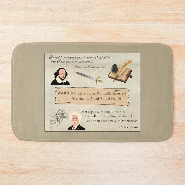 Item preview, Shakespeare and Twain on Stupid People designed and sold by EJVisuals.