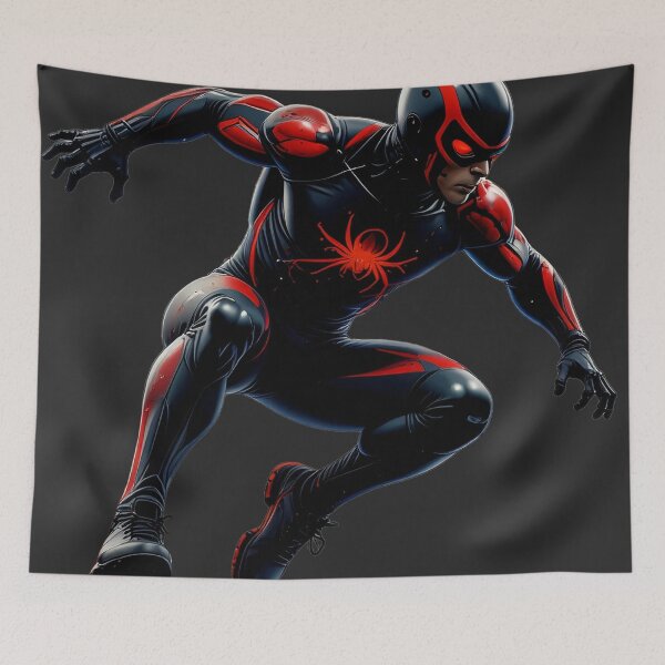 Item preview, Red and Black Armored Spider Hero designed and sold by DukeNiko.
