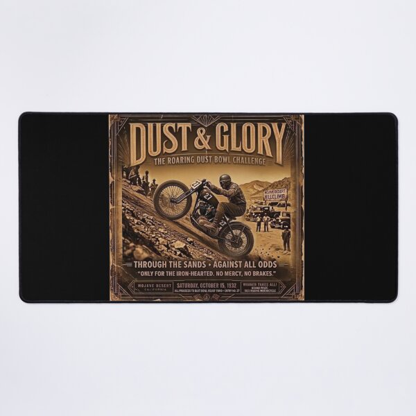 Item preview, Dust & Glory Vintage Desert Hillclimb Poster 1932 designed and sold by thirtyonestars.