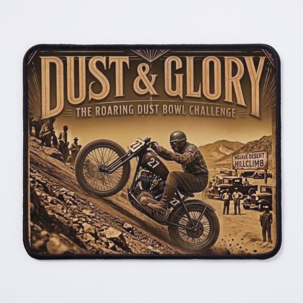 Item preview, Dust & Glory Vintage Desert Hillclimb Poster 1932 designed and sold by thirtyonestars.