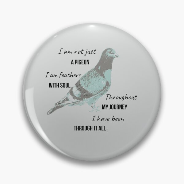 Item preview, Not Just A Pigeon Poem - Animal Advocacy and Rescue, Gray Color designed and sold by Julia N.