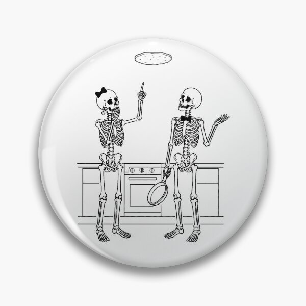 Item preview, Skeleton Couple Kitchen Chaos designed and sold by Qenlo.