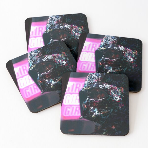Item preview, Graffiti Darth Vader Neon Cyberpunk Street Art designed and sold by Psilly Guse.
