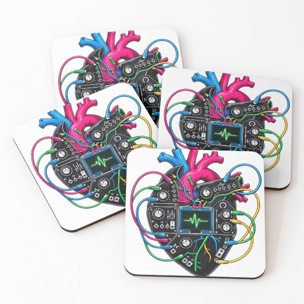 Item preview, Modular Synth Heart Patch Cable Spaghetti designed and sold by planetazul3.