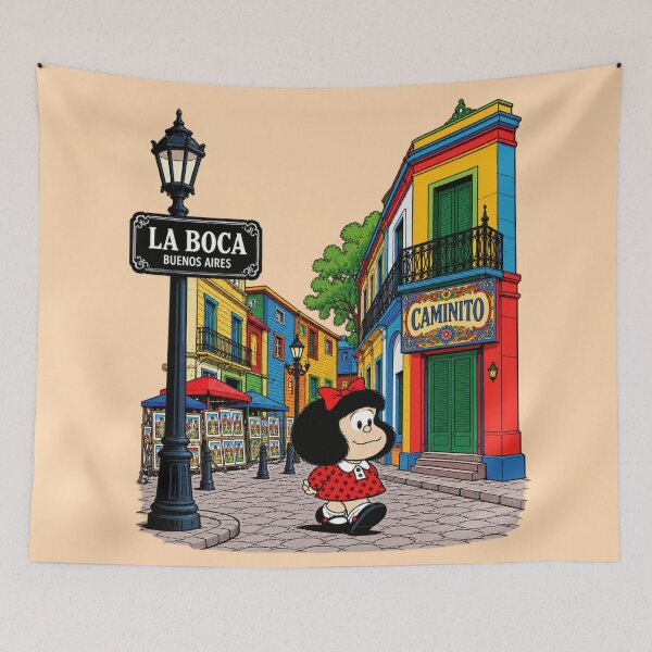 Item preview, Mafalda in Buenos Aires designed and sold by JarquinDD.