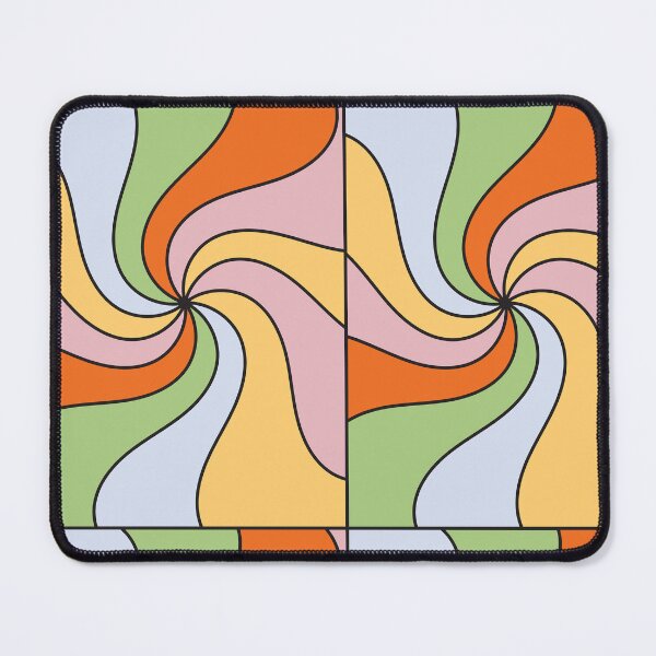 Item preview, Retro 70s Groovy Swirl Abstract Pattern | Colorful Geometric Art designed and sold by Elite Wall Art.