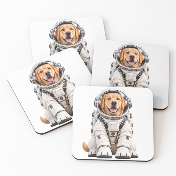 Item preview, Labrador Astronaut Space Dog – Cute Golden Retriever Cosmic Adventure designed and sold by builtforyou.