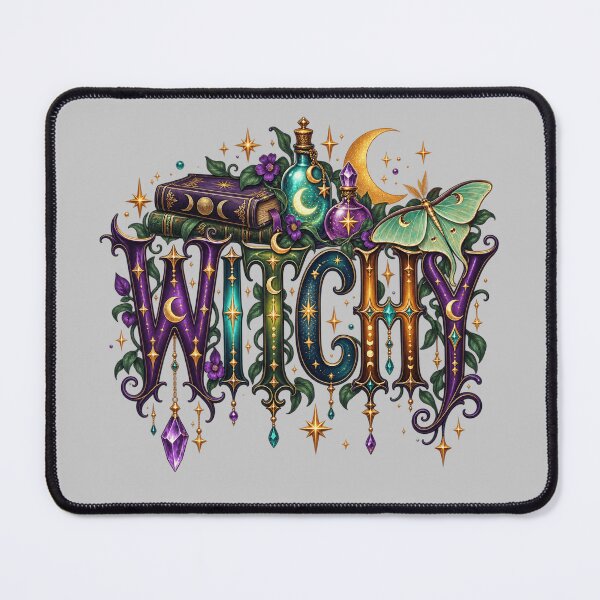 Item preview, Witchy Luna Moth Magic for Mystic Women designed and sold by POD DYNASTY | Original Print On Demand T-Shirt Graphics.