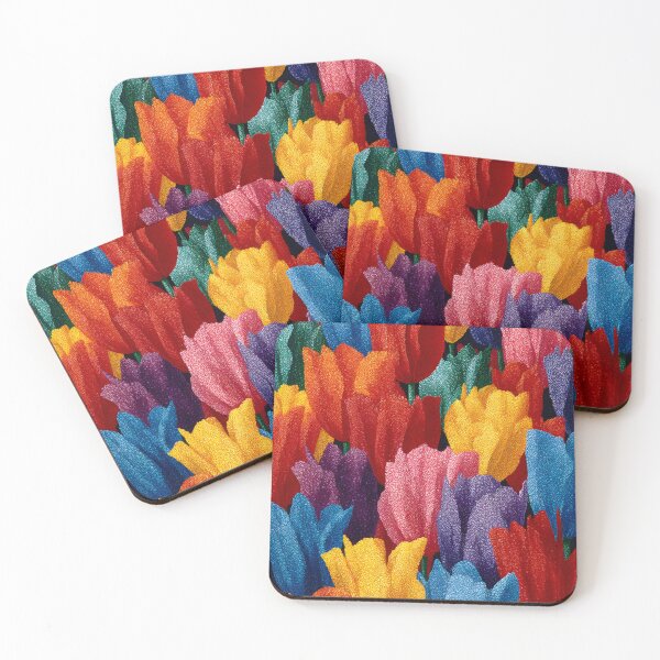 Item preview, Yellow Tulips Flower Painting Bright Spring Artwork designed and sold by AutoPopStudio.