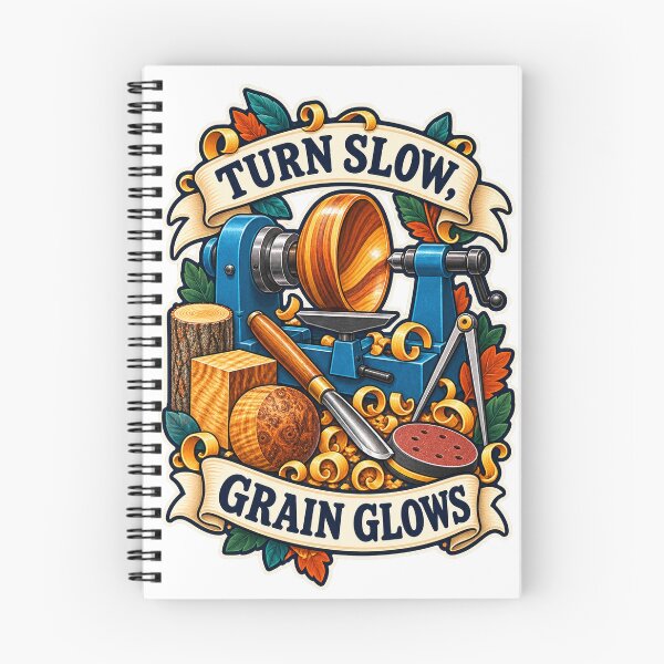 Item preview, Turn Slow Grain Glows Woodturning Craft Art designed and sold by CheerfulNest.