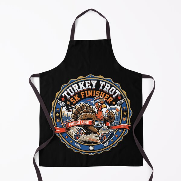Item preview, Turkey Trot 5K Finisher Running Turkey Thanksgiving Race Medal designed and sold by TeNovaStudio.