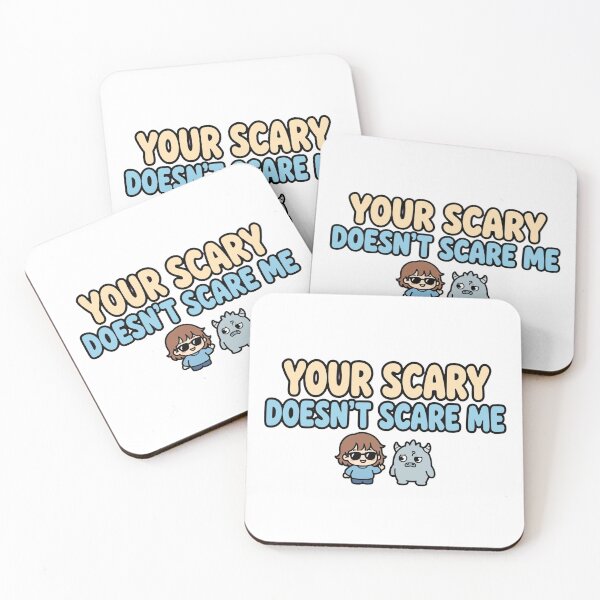 Item preview, Your Scary Doesn't Scare Me - Bold Fearless Halloween Sticker designed and sold by ismai6.