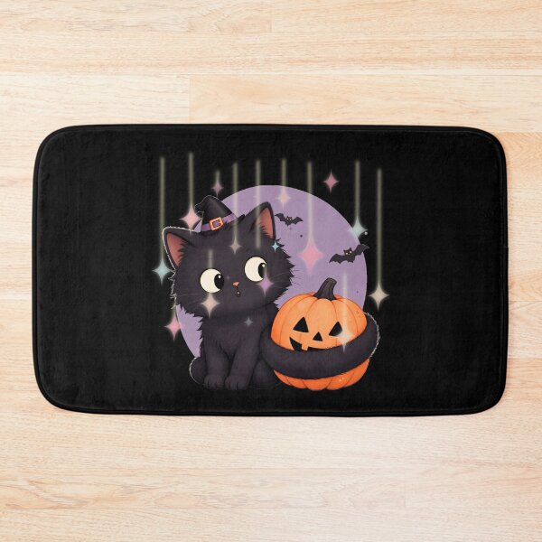 Item preview, Cat Tail Pumpkin - Cute Black Cat Halloween Design designed and sold by tellia-kallisto.