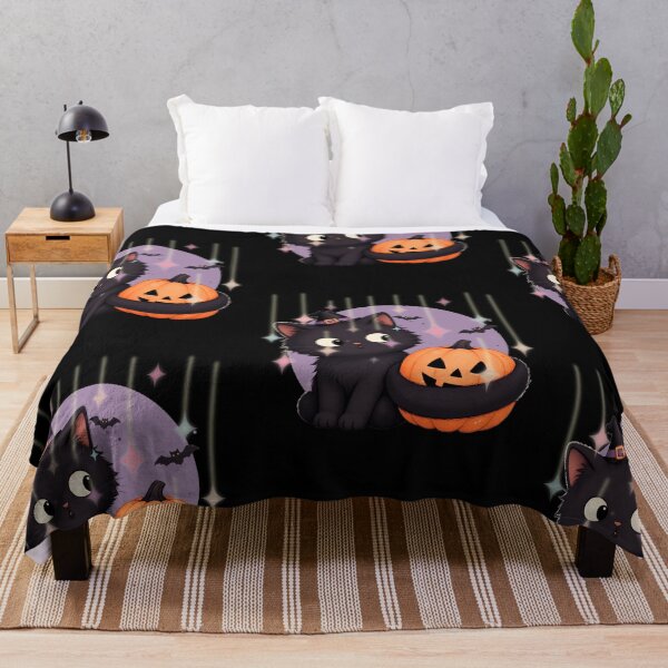Item preview, Cat Tail Pumpkin - Cute Black Cat Halloween Design designed and sold by tellia-kallisto.