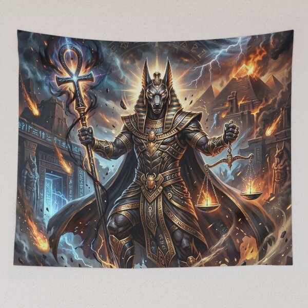 Item preview, Anubis Egyptian God | Fantasy Art designed and sold by Artsy Universe.