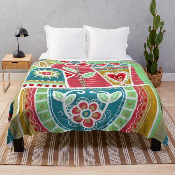 Item preview, Folk Hen with Floral Garden designed and sold by Fani*.