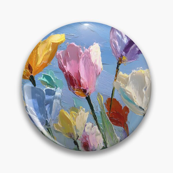 Aperçu de l'œuvre Tulipes violettes Art botanique Décoration florale colorée créée et vendue par AutoPopStudio.