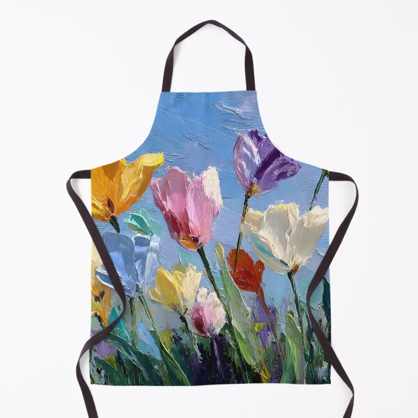 Item preview, Purple Tulips Botanical Art Colorful Floral Decor designed and sold by AutoPopStudio.