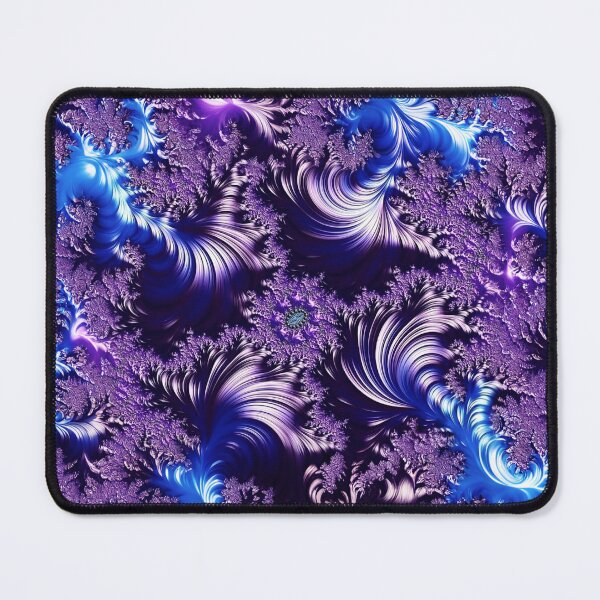 Item preview, Blue and purple fractal swirls designed and sold by KingsArtworx 2.