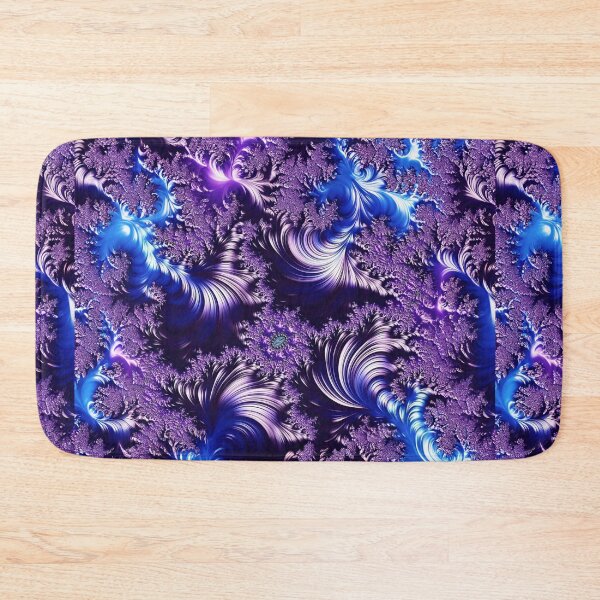 Item preview, Blue and purple fractal swirls designed and sold by KingsArtworx 2.