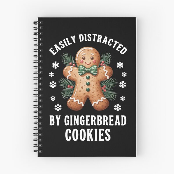 Item preview, Easily Distracted by Gingerbread Cookies - Funny Christmas designed and sold by Dmetalx Art Apparel.