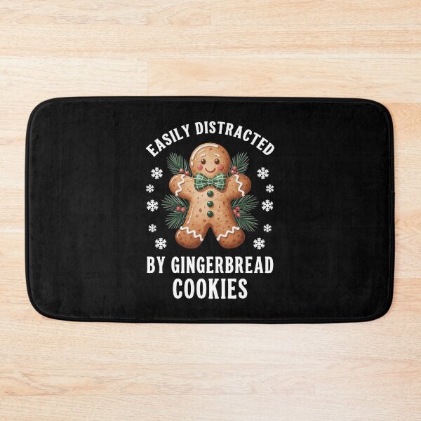 Item preview, Easily Distracted by Gingerbread Cookies - Funny Christmas designed and sold by Dmetalx Art Apparel.