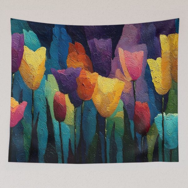 Item preview, Dutch Tulips Flower Painting Traditional Botanical Art designed and sold by AutoPopStudio.