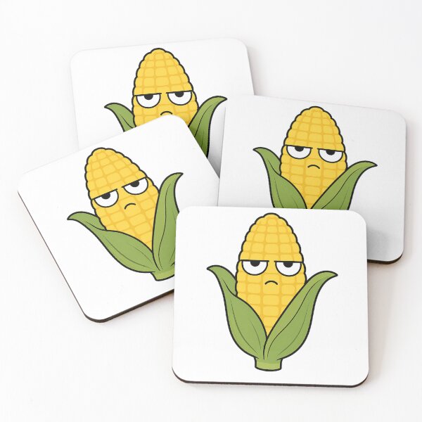 Item preview, Unimpressed Corn Resting Bitch Face Cartoon designed and sold by Bitchy Little Things.