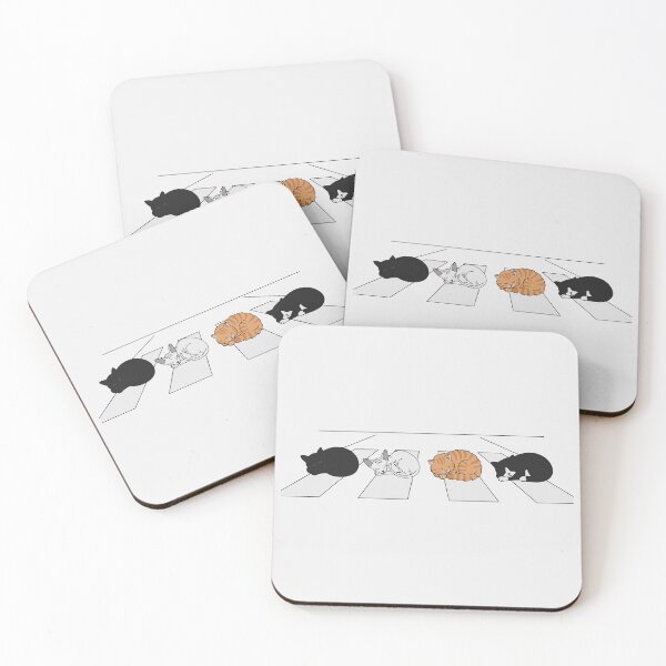 Item preview, Abbey Road Sleeping Cats Parody Funny Feline Crosswalk designed and sold by Cipher & Soul.