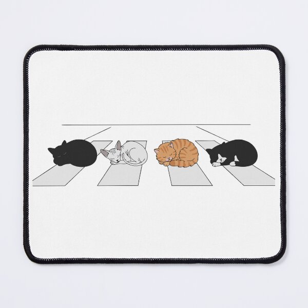 Item preview, Abbey Road Sleeping Cats Parody Funny Feline Crosswalk designed and sold by Cipher & Soul.