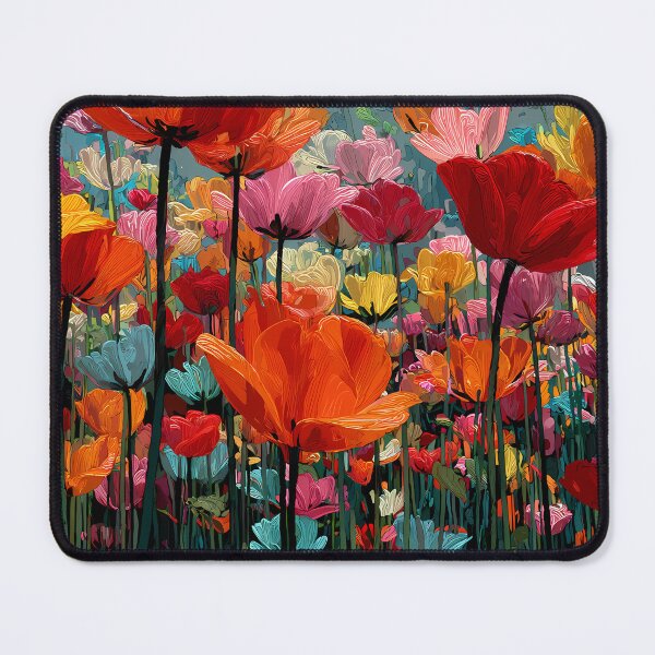 Item preview, Fresh Tulips Spring Flowers Colorful Wall Artwork designed and sold by AutoPopStudio.