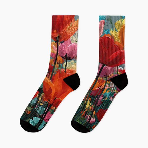 Item preview, Fresh Tulips Spring Flowers Colorful Wall Artwork designed and sold by AutoPopStudio.