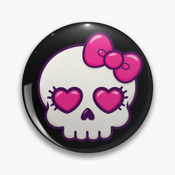 Item preview, Skull with pink bow designed and sold by YChangShop.
