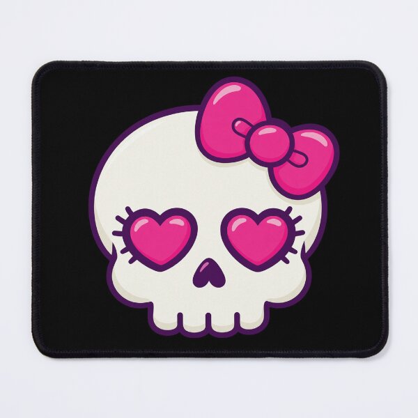 Item preview, Skull with pink bow designed and sold by YChangShop.