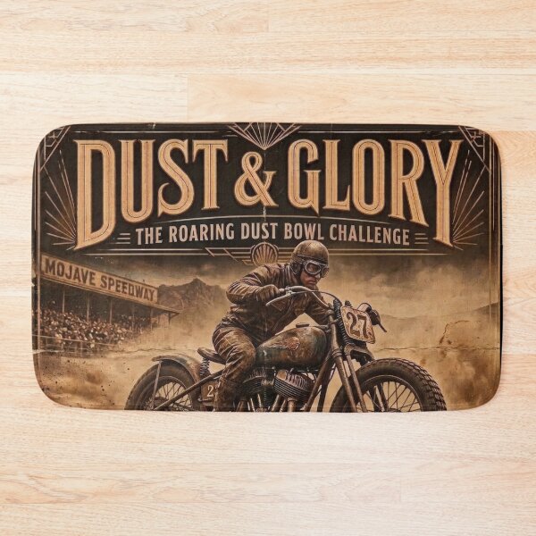Item preview, Dust & Glory 100 Miles Of Hell Vintage Poster 1932 designed and sold by thirtyonestars.