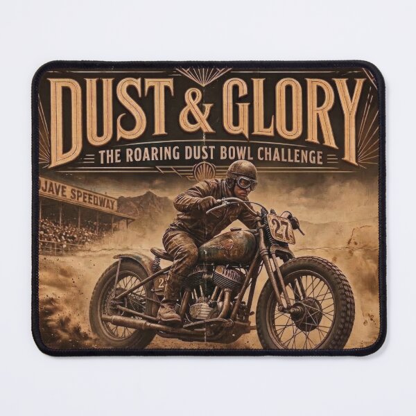 Item preview, Dust & Glory 100 Miles Of Hell Vintage Poster 1932 designed and sold by thirtyonestars.