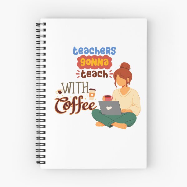 Item preview, Teachers Gonna Teach With Coffee Cute Teacher Laptop Sticker designed and sold by Esraa-Arts.