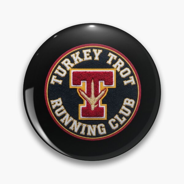 Item preview, Turkey Trot Running Club Varsity Letterman Thanksgiving Patch designed and sold by TeNovaStudio ⭐⭐⭐⭐⭐.