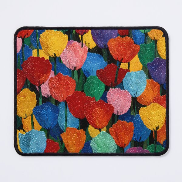 Item preview, Tulips Garden Painting Beautiful Floral Nature Art designed and sold by AutoPopStudio.