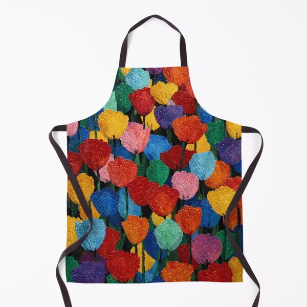 Item preview, Tulips Garden Painting Beautiful Floral Nature Art designed and sold by AutoPopStudio.