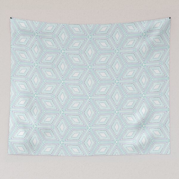 Item preview, Geometric pattern blue designed and sold by Ana Gorozpe.