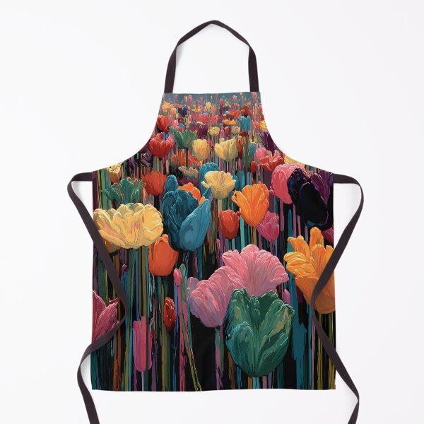 Item preview, Tulips Blooming Field Colorful Spring Wall Decor designed and sold by AutoPopStudio.