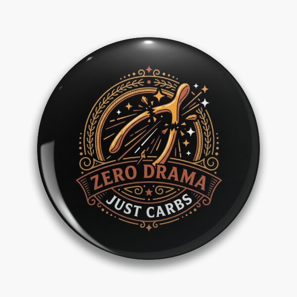 Item preview, Zero Drama Just Carbs Wishbone Funny Thanksgiving Foodie designed and sold by TeNovaStudio ⭐⭐⭐⭐⭐.