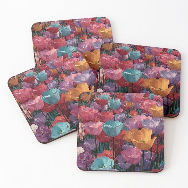 Item preview, Tulips Floral Print Vibrant Botanical Flower Artwork designed and sold by AutoPopStudio.