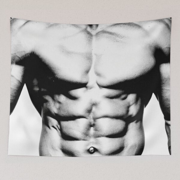 Item preview, Black and White Muscular Torso designed and sold by DukeNiko.
