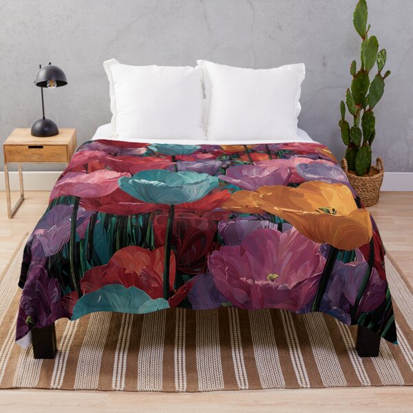 Item preview, Tulips Floral Print Vibrant Botanical Flower Artwork designed and sold by AutoPopStudio.