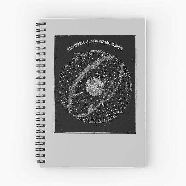 Item preview, Vintage Space Illustration: Terrestrial and Celestial Globes designed and sold by nileniley.